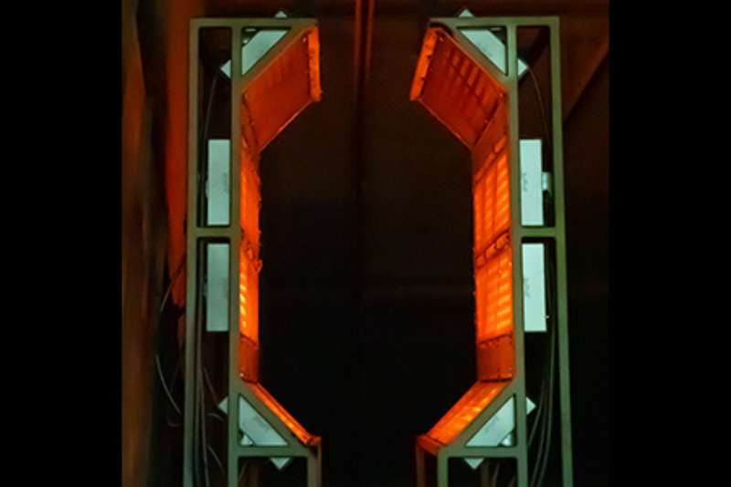 image of aluminum casting infrared powder coating at Watry Industries
