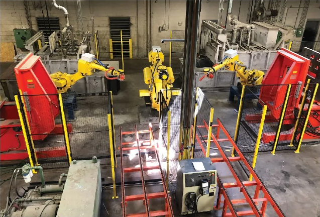 image of hydraulics castings being produced at Watry Industries