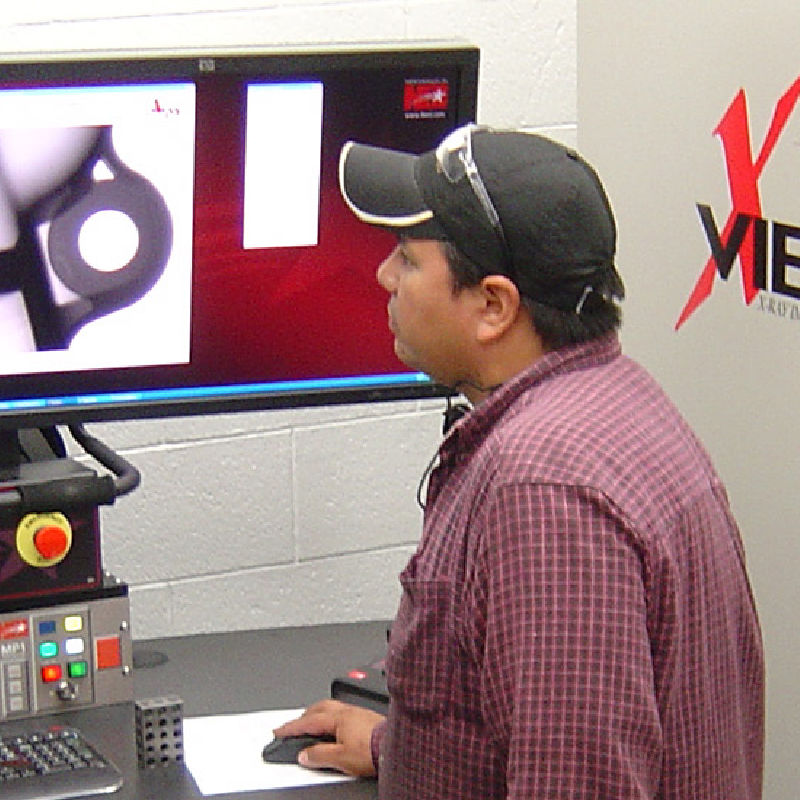 image of x-ray aluminum casting testing at Watry Industries